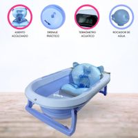 Bañera Plegable Con Termómetro «Aquatic» Blue