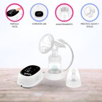 Extractor Eléctrico con mamadera «LATTE» Gris