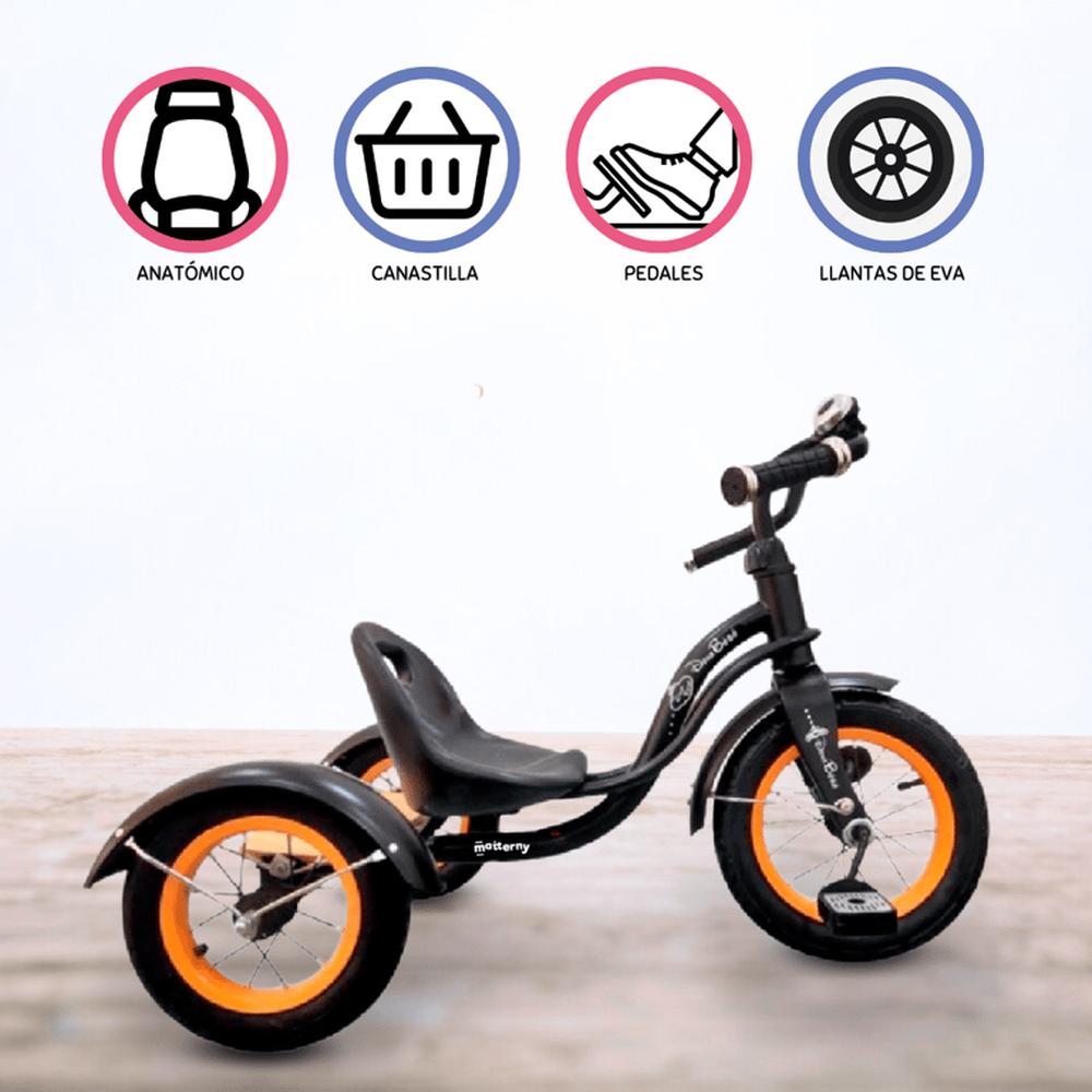 Triciclo Chavo DOUX BEBE CURVA BLACK