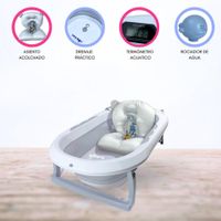 Bañera Plegable Con Termómetro «Aquatic» Gray