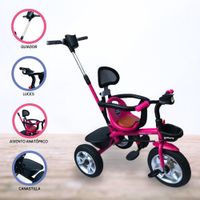 Triciclo Guiador DOUX BEBÉ «RUOTA» PINK