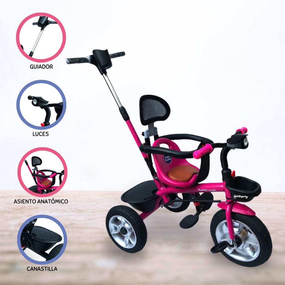 Triciclo Guiador DOUX BEBÉ «RUOTA» PINK