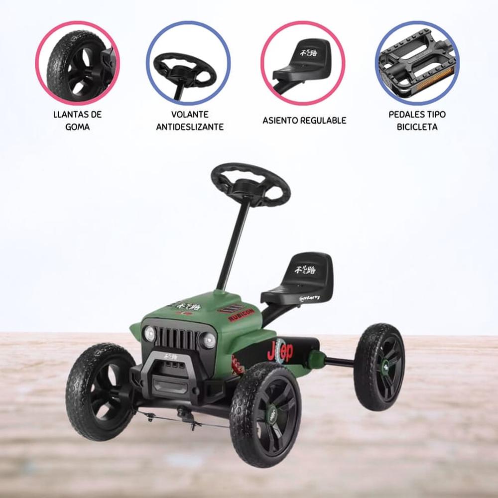 Carro a Pedal GO KART »PATRIOT» Green