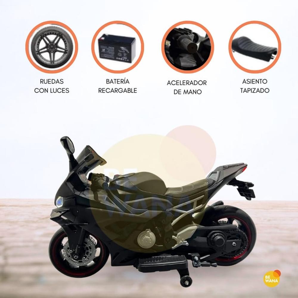 Moto a Batería 24 VLT para Niños «HALCÓN» Black
