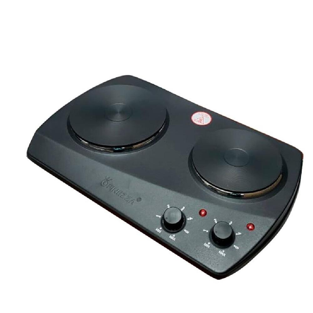 Cocina Eléctrica FINEZZA FZ-203D3N 2 Hornillas Negro