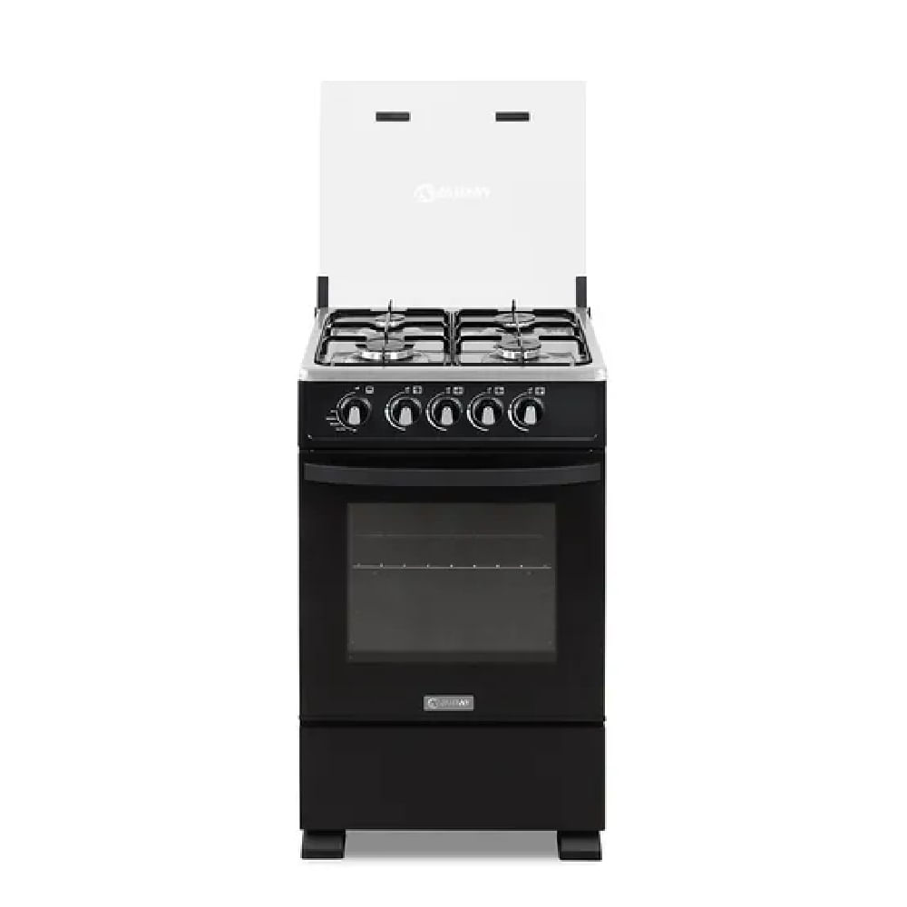 Cocina de 4 Hornilla y Horno Iris Plus Negro