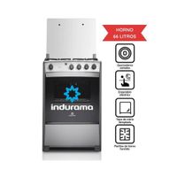 Cocina a Gas de 4 Hornillas con Horno Indurama Coruña QZ