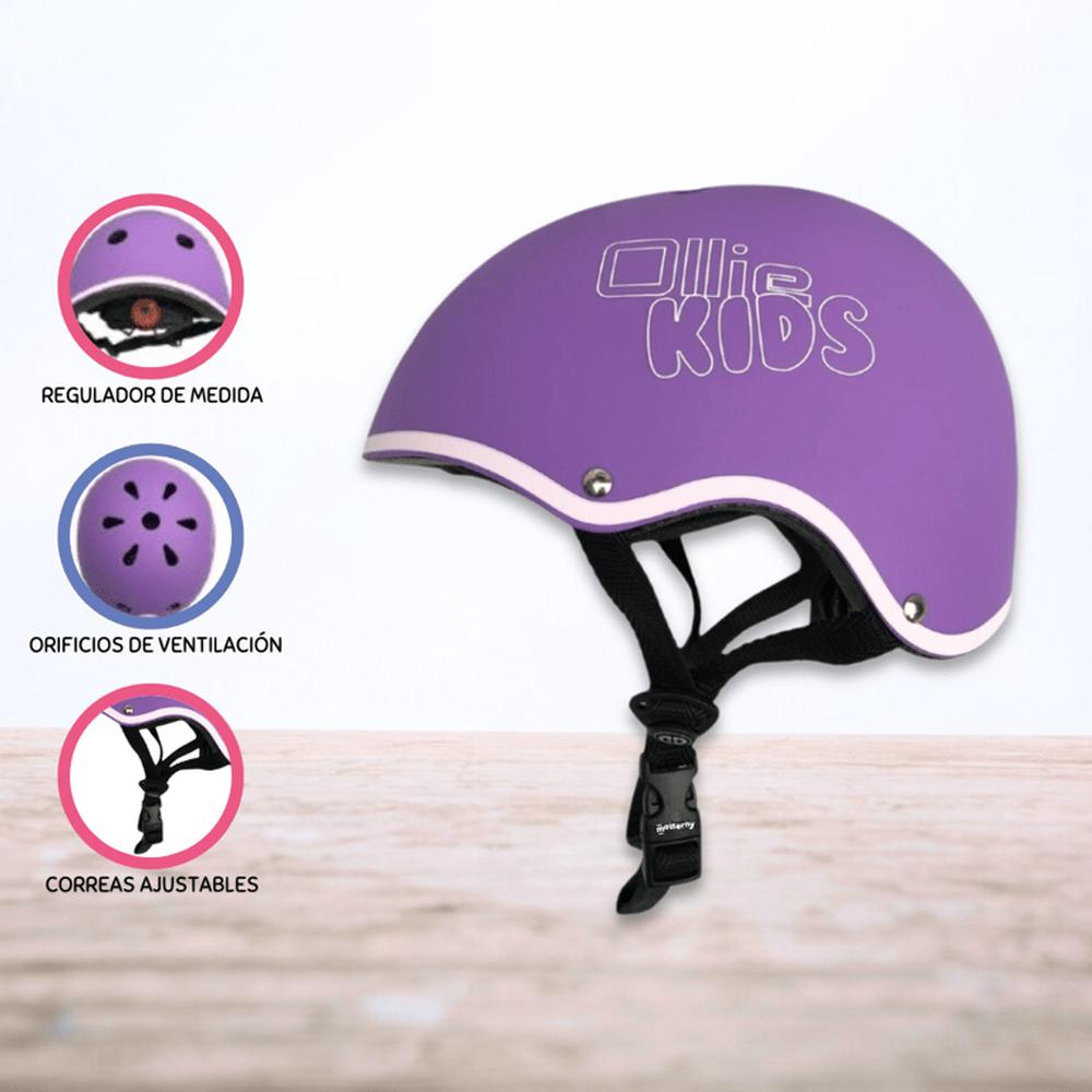 Casco Protector Regulable Para Niño »XS OLLIE KIDS » Purple