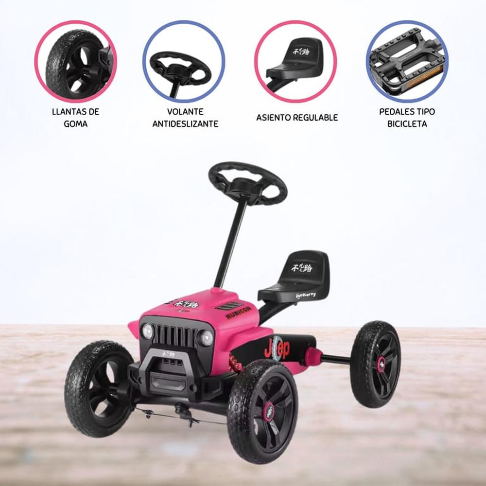 Carro a Pedal GO KART »PATRIOT» Pink