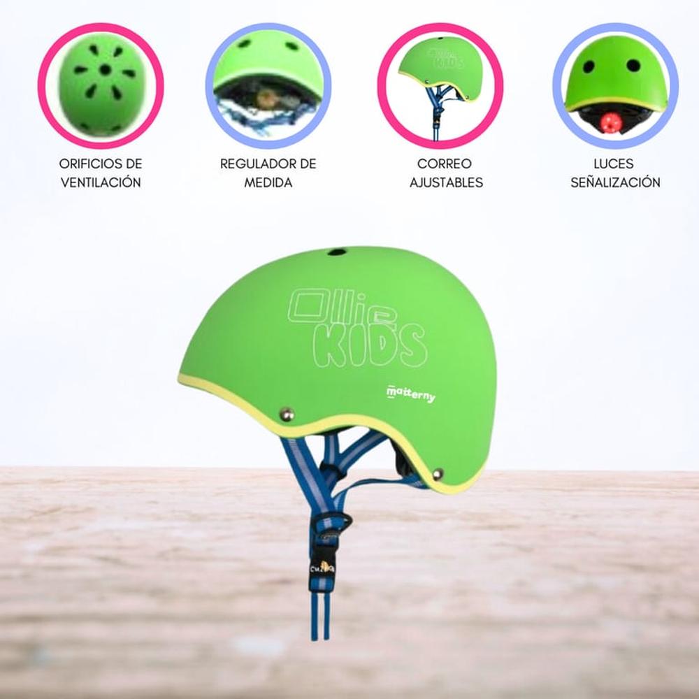Casco Protector Regulable Para Niños «S Ollie Kids» Green
