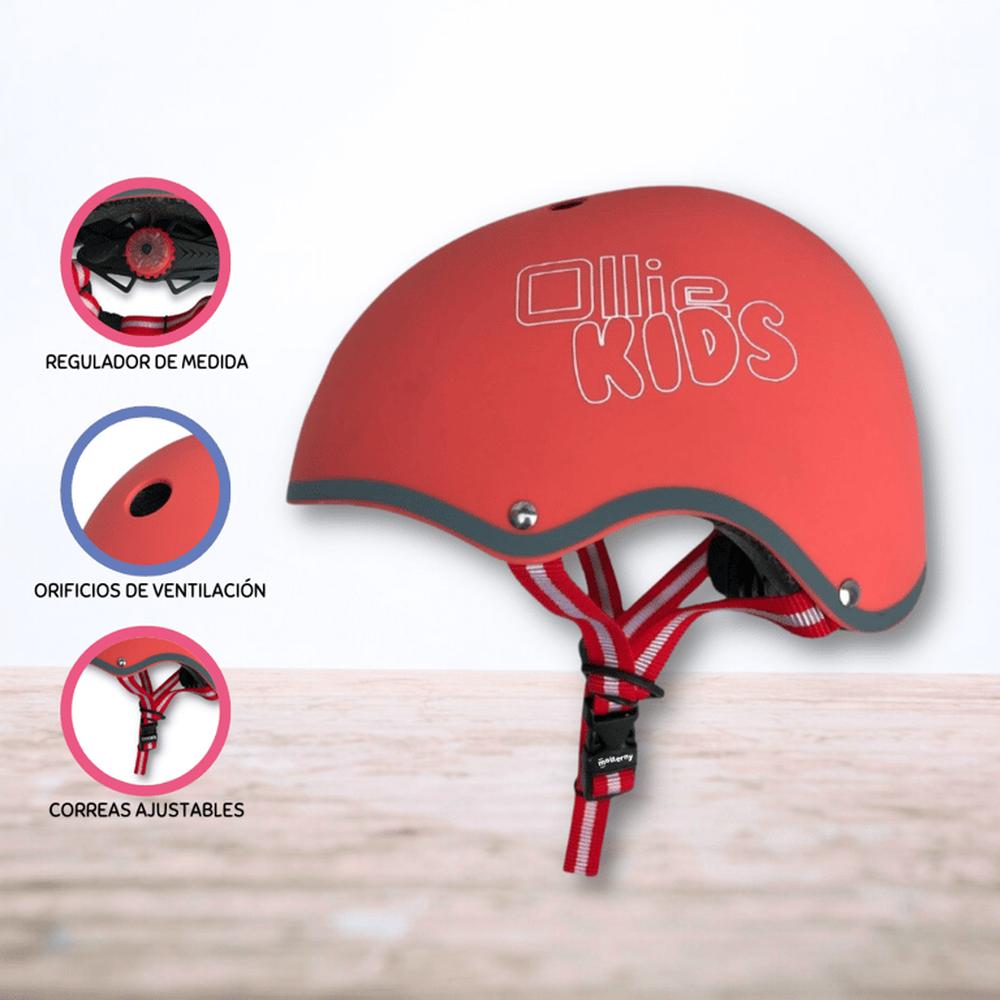 Casco Protector Regulable Para Niño »XS OLLIE KIDS » Red