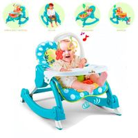 Silla Mecedora Musical 3 en 1 »ROCKING» Light Blue