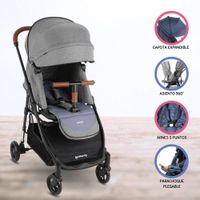 Coche Cuna de Paseo INFANTI «ZURI 360» GREY