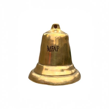 Pack Campana Colgador de Hierro Bronce Fundido Apolo 12 cm PCBFCHA12