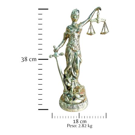 Dama de la Justicia Bronce Fundido 38 cm