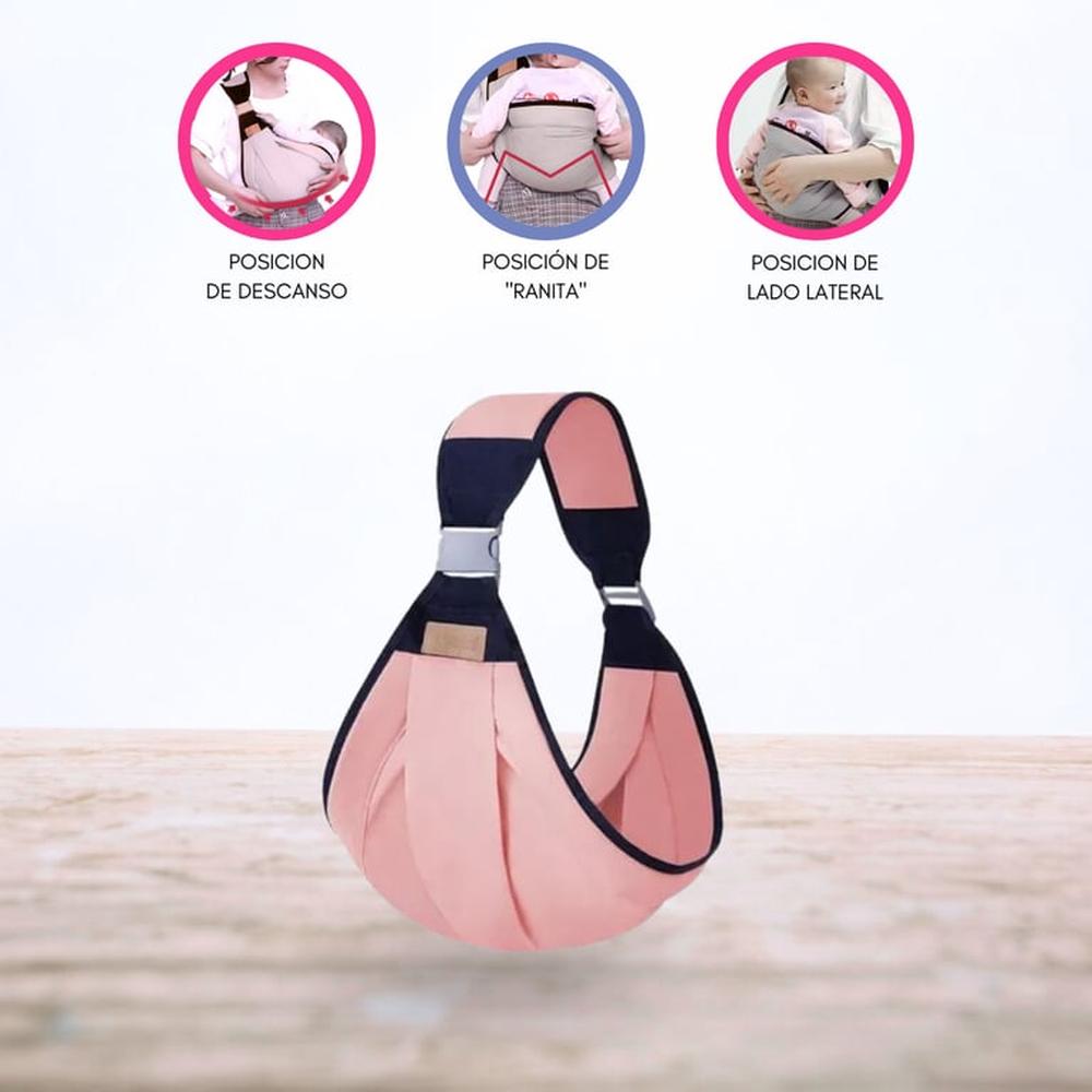 Canguro Ergonómico para Bebé «FULAR» PINK