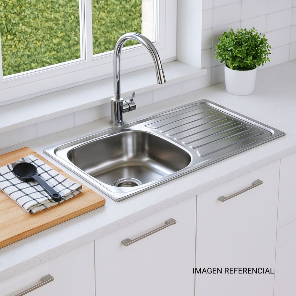 Lavadero de cocina 1 poza 750x400x145mm Ss201