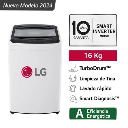 Lavadora Automática LG WT16WVTB 16kg Blanco