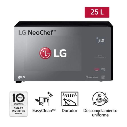 Horno Microondas con Dorador LG MH6596DIR 25Lts.