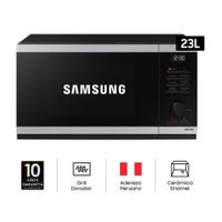 MICROONDAS SAMSUNG CON DORADOR 23lts Acero Inoxidable MG23DG4524ATPE