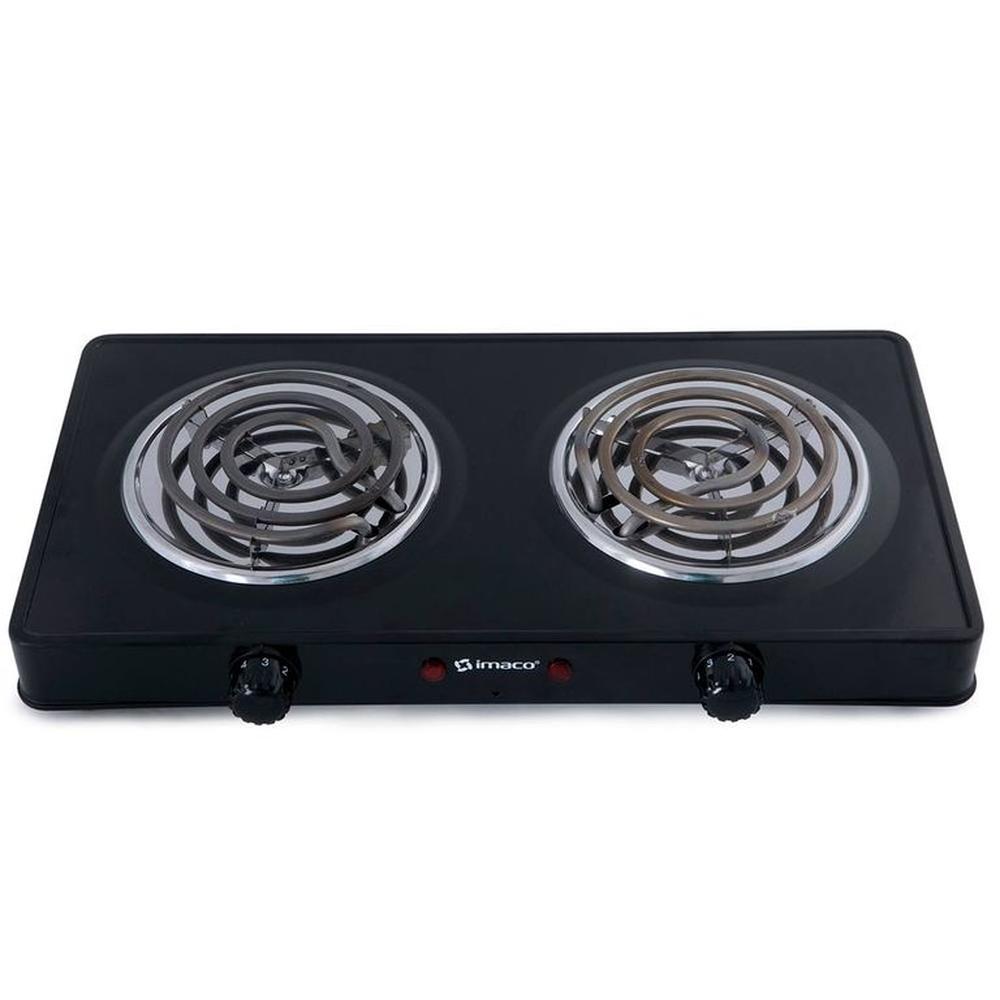 Cocina Eléctrica 2 Hornillas Imaco HP-1400 Negro