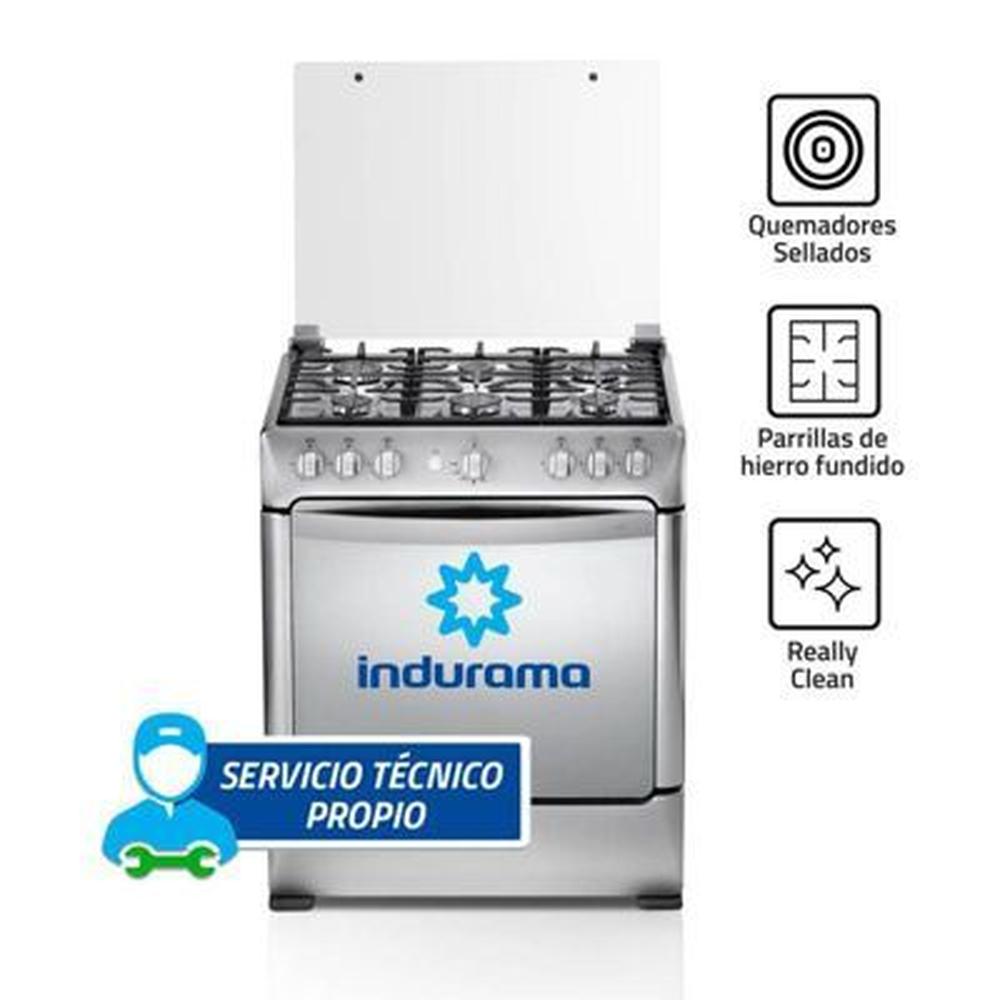 Cocina Indurama Parma Zafiro Croma 6 Quemadores
