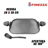 Plancha Parrillera Finezza FZ-P386TM medidas 29X38 cm + Espátula
