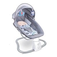Silla Mecedora Eléctrica a Control Remoto para Bebés Color Gris