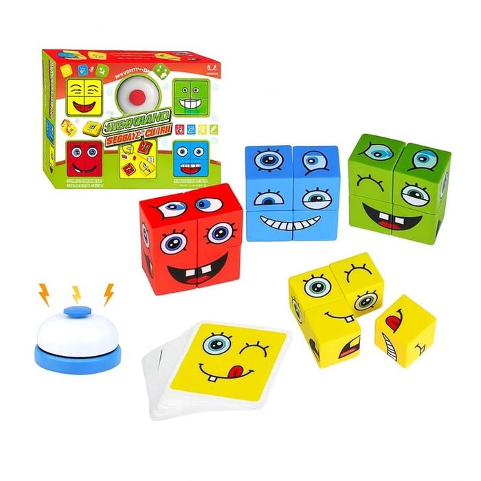 Juego Didáctico Puzzle Cubo De Emociones Para Niños