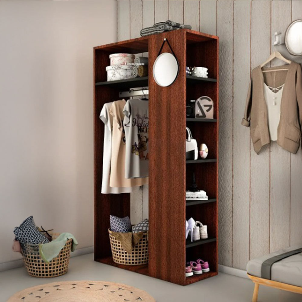 CLOSET ORGANIZADOR VENUS CAOBA NACIÓN MUEBLES