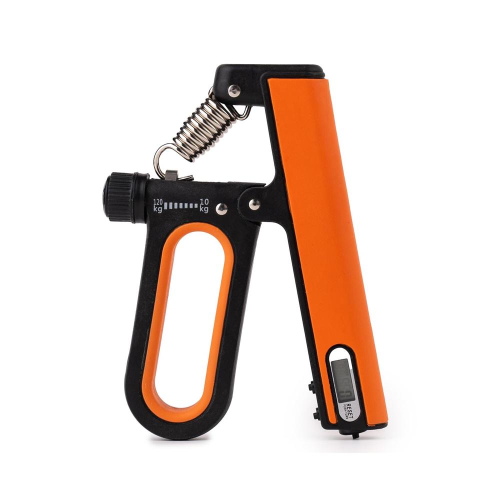 Hand Grip Regulable Con Contador Temporizador Dígital Orange