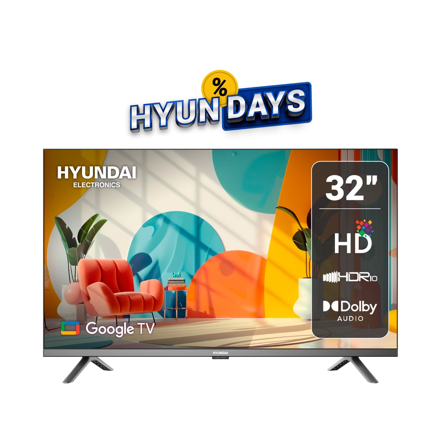 Televisor Hyundai 32"" HYLED3254GiM Led HD