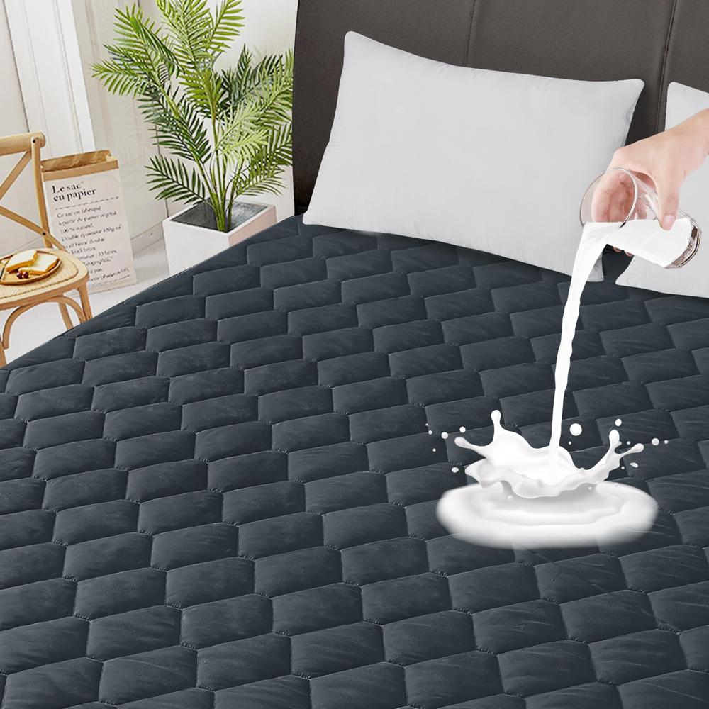 Protector Impermeable Anti-Fluidos Para Colchon  2 Plz -Negro Dyv