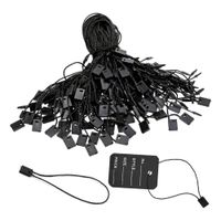 1000 Pitas Precinto Manual Colgante Negro Hilo Etiqueta Papel Ropa