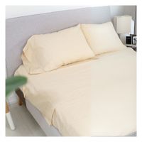 Sábanas 1 plaza ivory 100 % algodón bramante 200 hilos Lima Tienda