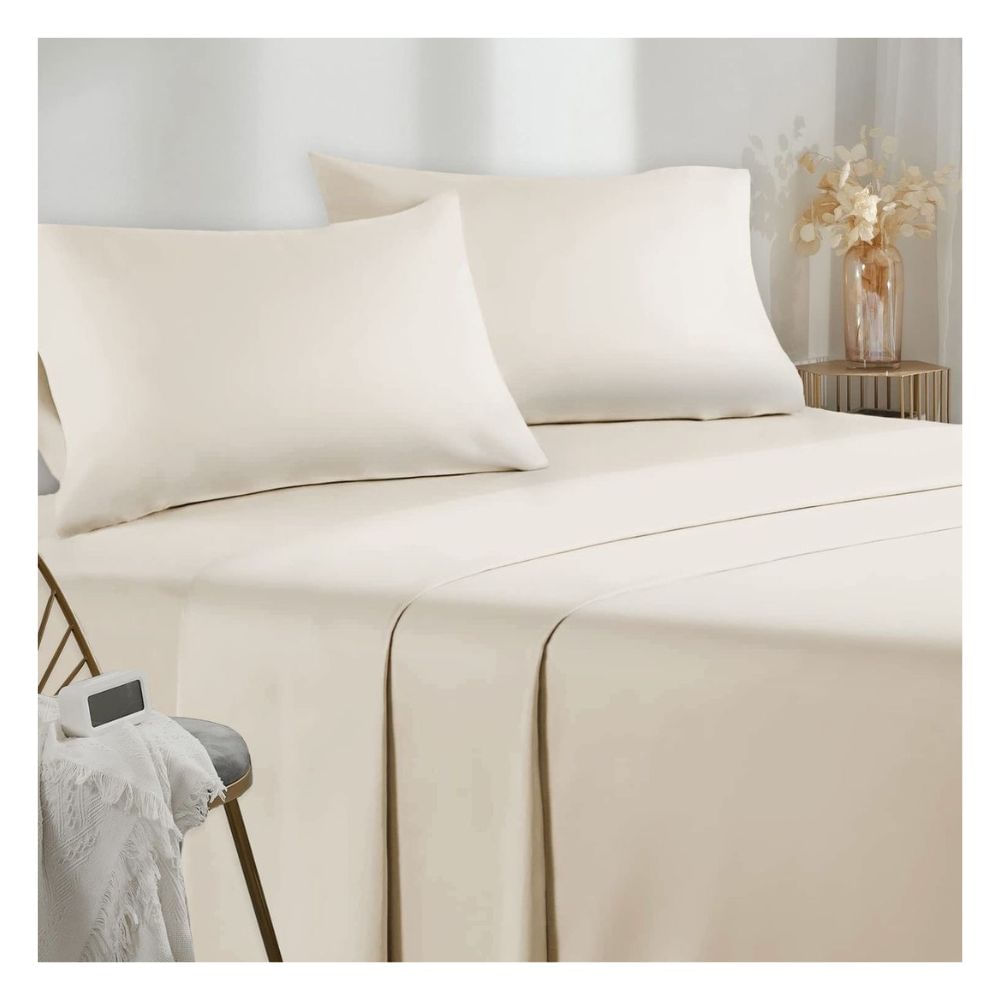 Sábanas queen perla 100 % algodón bramante 200 hilos Lima Tienda