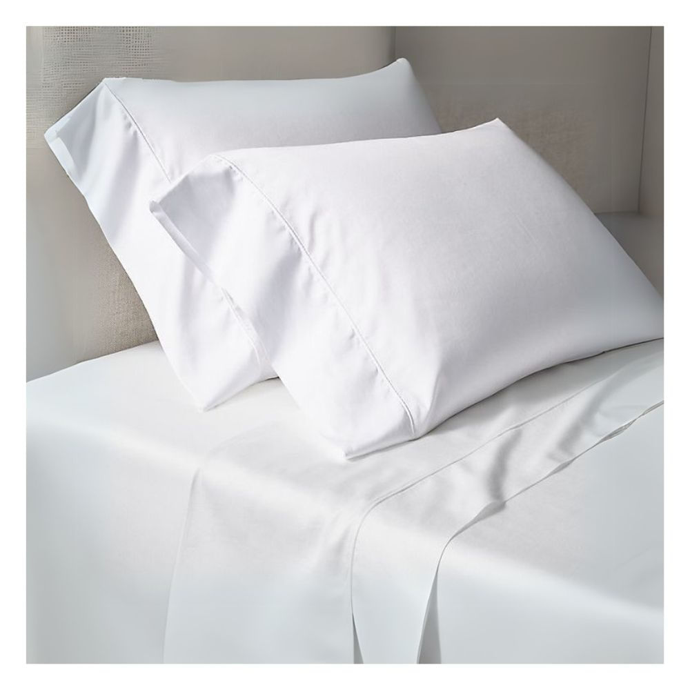 Sábanas king blanco 100 % algodón pima 600 hilos Lima Tienda