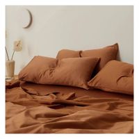 Sábanas king terracota 100 % algodón bramante 200 hilos Lima Tienda