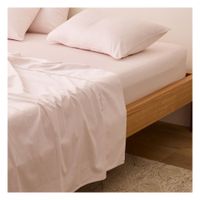 Sábanas 1.5 plazas rosado bebé 100 % algodón bramante 200 hilos Lima Tienda