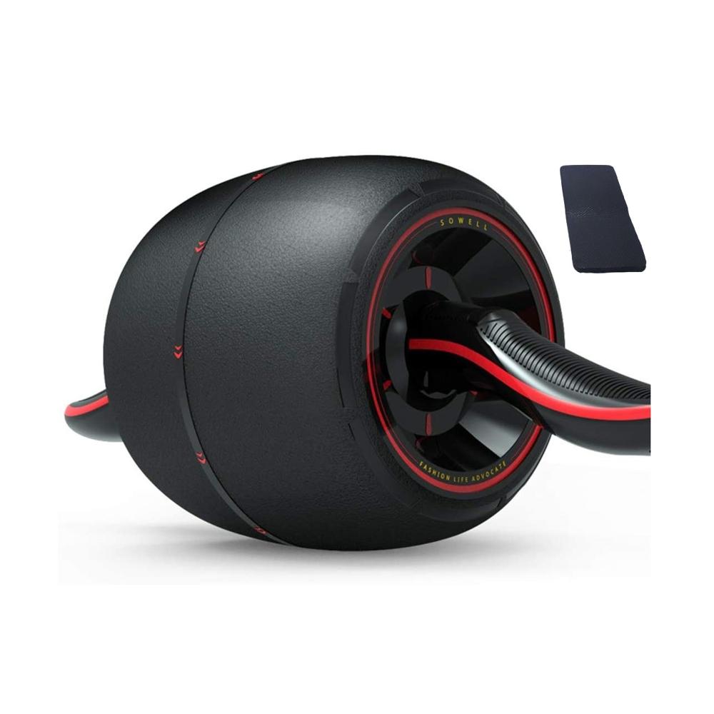 Rueda Abdominales Pro Retractil Premium Negro