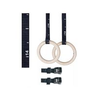 Anillas de Madera 32 Mm Olímpico Correas Enumeradas Gimnasia