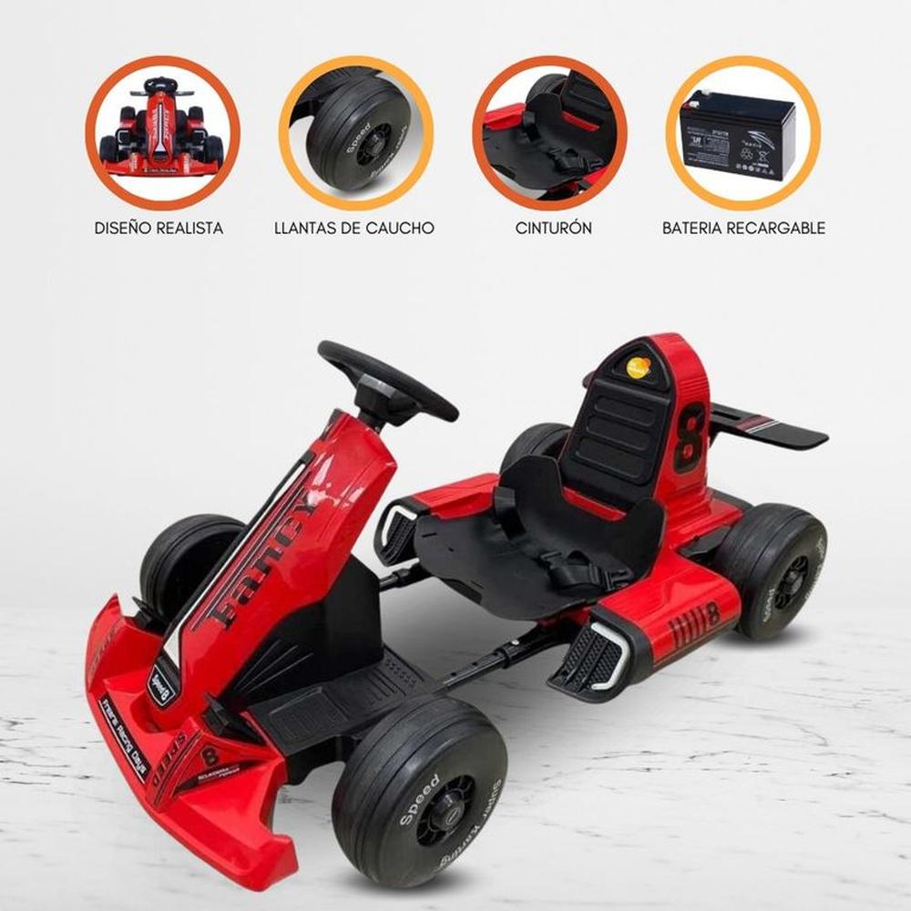 Carro a Batería para Niños FANCY «SPEED 8» Red