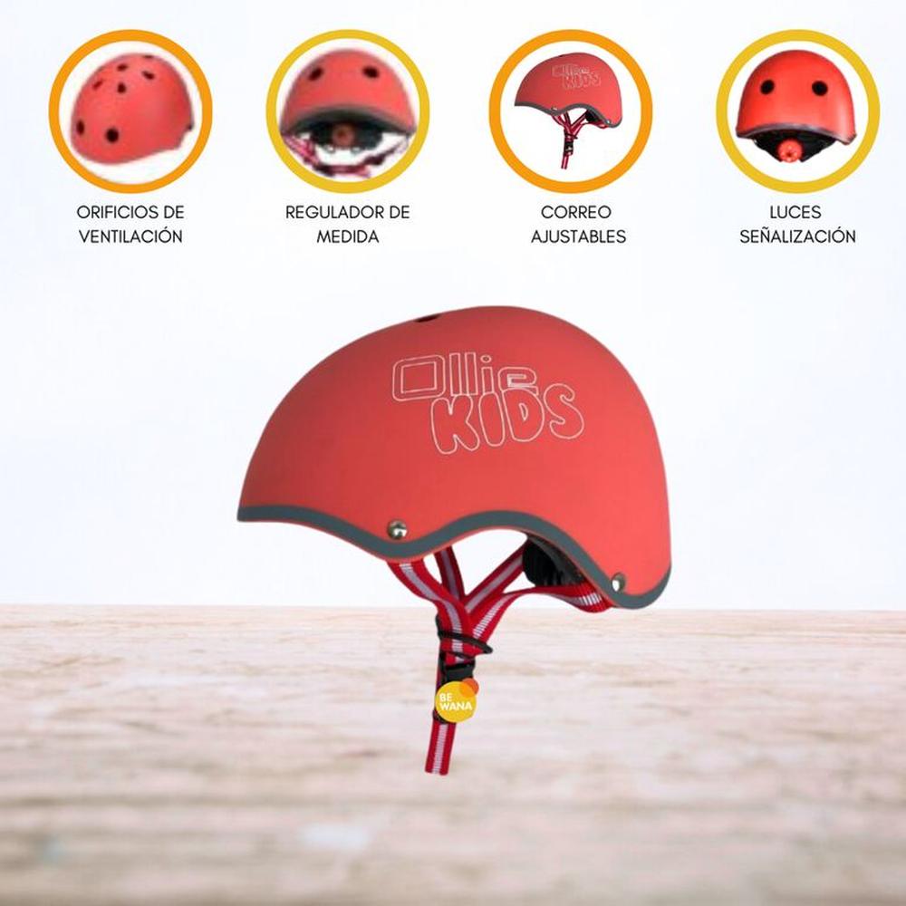 Casco Protector Para Niño »S OLLIE KIDS» Red