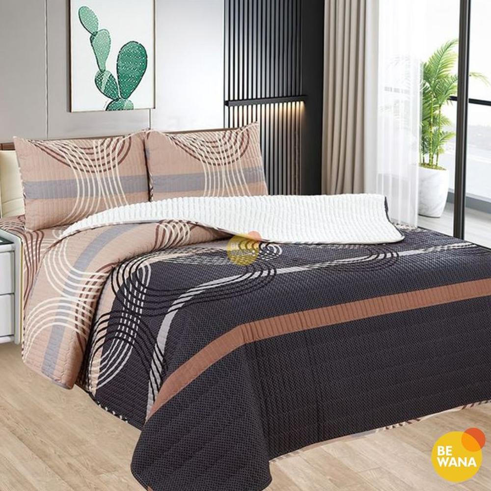 CUBRECAMA Tela Hipoalergénico con Carnero KING + Set de Sábanas