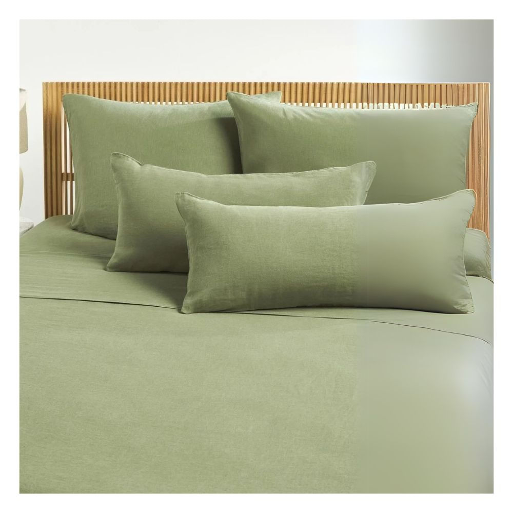 Sábanas queen verde sidra 100 % algodón bramante 200 hilos Lima Tienda