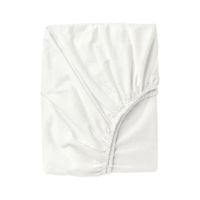 Sábana bajera 2 plazas blanco 100 % algodón pima 300 hilos