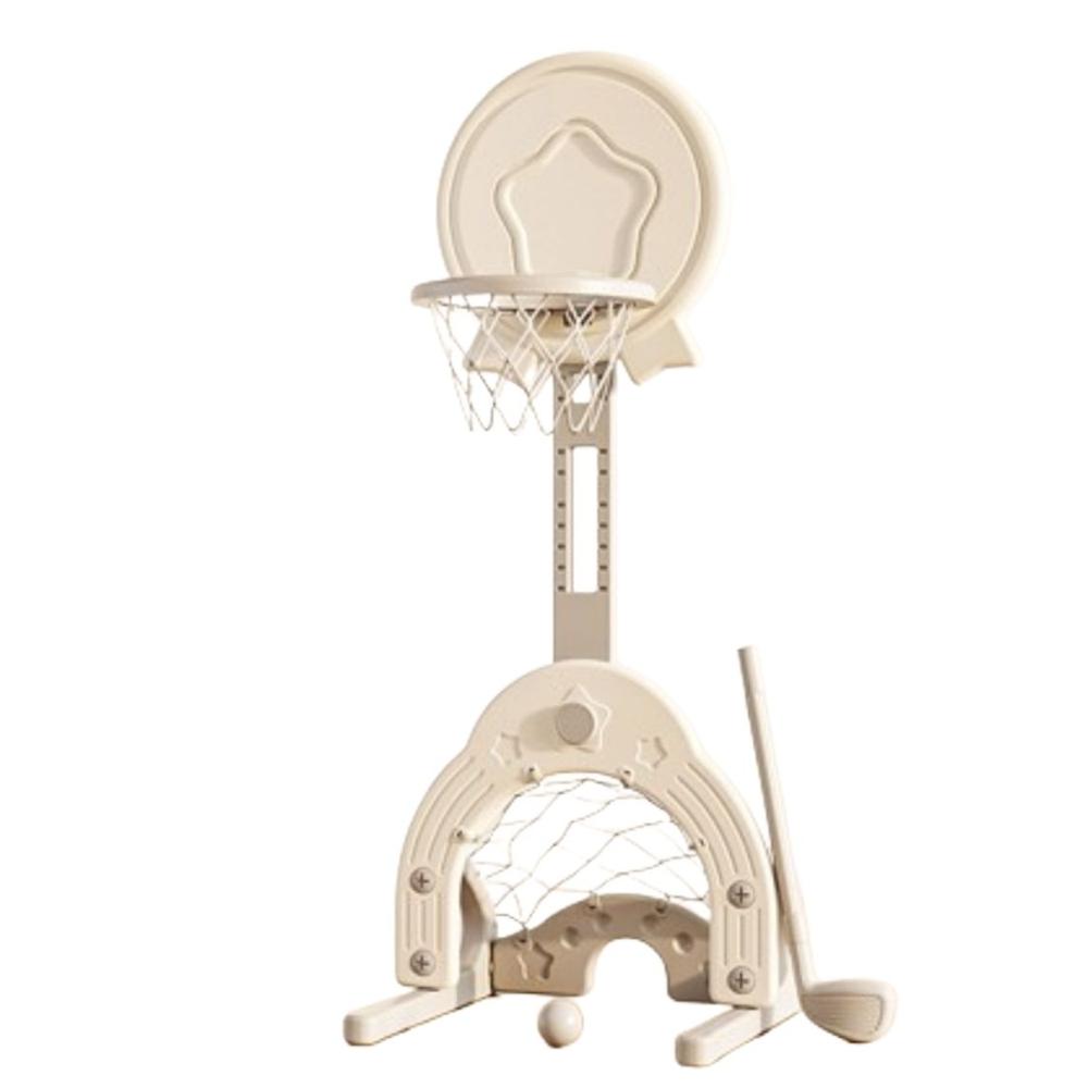 Basketball, Fútbol Y Golf En Uno Tamaño Regulable Blanco (sin accesorios)