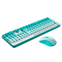 Kit Antryx Teclado y Mouse Inalámbrico WS-970 Verde