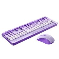 Kit Antryx Teclado y Mouse Inalámbrico WS-970 Purpura