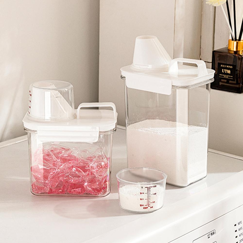 Frasco Almacenamiento 1100 ml con taza medidora